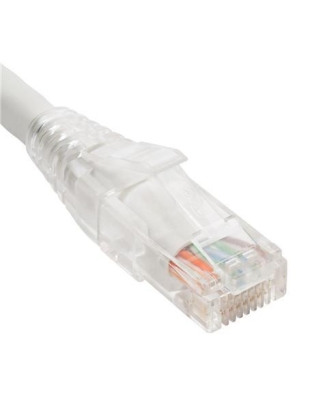 PATCH CORD CAT6 CLEAR BOOT 5' WHITE