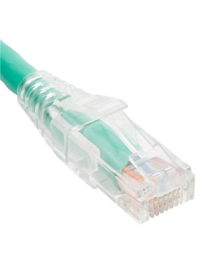 PATCH CORD CAT5e CLEAR BOOT 5' GREEN