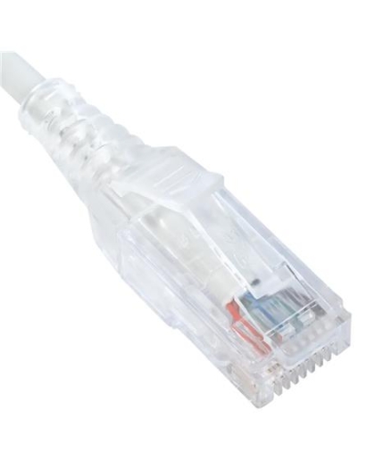 PATCH CORD, CAT 6 SLIM CLEAR SR 10PK 5FT