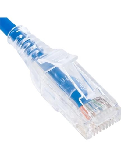 PATCH CORD, CAT 6 SLIM CLEAR SR 20FT BL