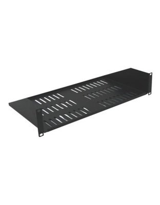 2U, 10in Deep Single Sided Vented Shelf