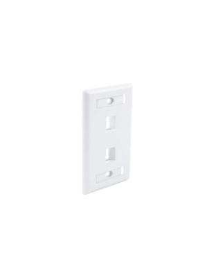 FACEPLATE ID WINDOW 2 PORT WHITE
