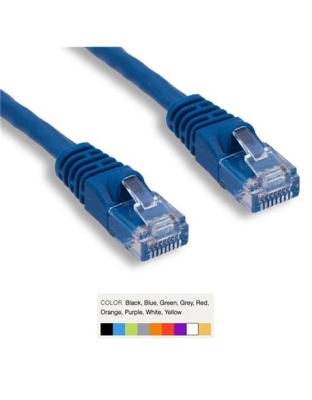 CAT6 PATCH CORD BOOTED 6" WHITE