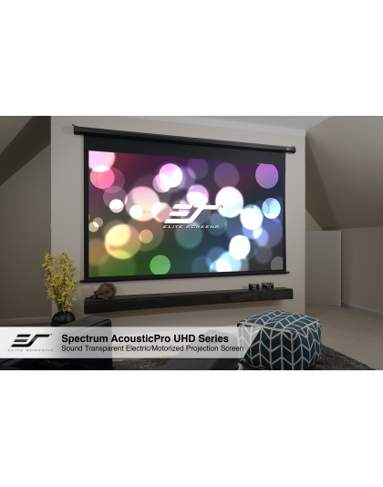 105-Inch Spectrum AcousticPro UHD Series Electric Acoustically Transparent 16:9 Front Projection Screen