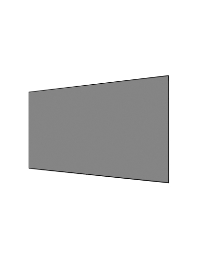 110-Inch Pro Frame Thin CineGrey 5D Series Fixed Frame 16:9 Front Projection Screen