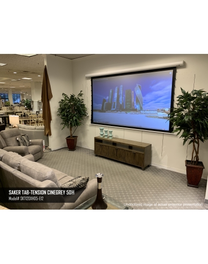 180-Inch Saker Tab-Tension CineGrey 5D Series Electric 0.672916666666667 Front Projection Screen