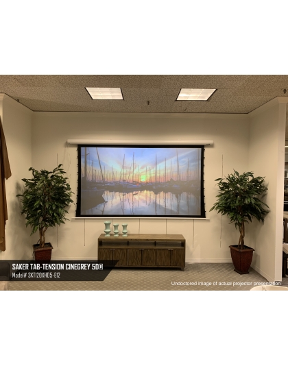 180-Inch Saker Tab-Tension CineGrey 5D Series Electric 0.672916666666667 Front Projection Screen