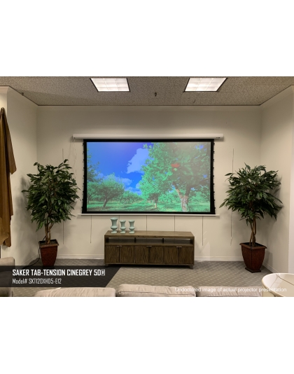 180-Inch Saker Tab-Tension CineGrey 5D Series Electric 0.672916666666667 Front Projection Screen