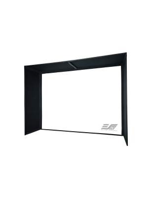Golf Bay Pro Commercial-Grade Multi-Sport/Golf 10'x13' Enclosed Impact Projector Screen, Full Frame Kit with black backing, PROGOLFBAY13X10