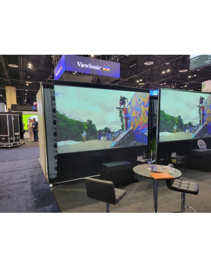 122-Inch Floor Riser Pro Series Portable 16:9 Front Projection Screen