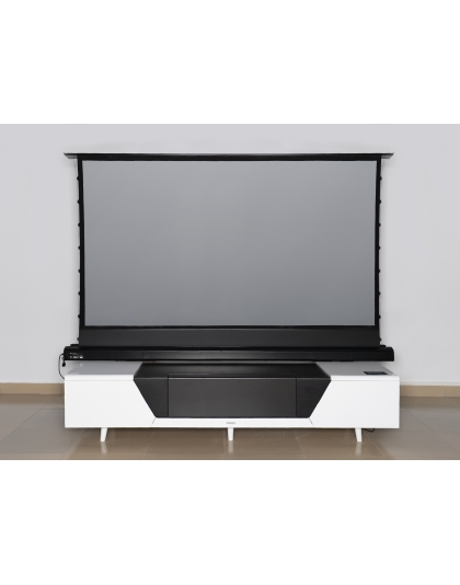 120-Inch Kestrel Tab-Tension DarkUST Series Electric 16:9 Front Projection Screen