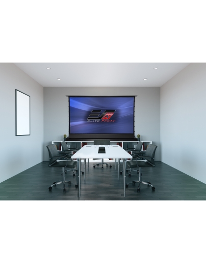 120-Inch Kestrel Tab-Tension DarkUST Series Electric 16:9 Front Projection Screen