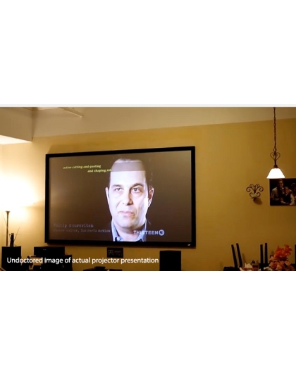 135-Inch Sable Frame CineGrey 3D Series Fixed Frame Ceiling/Ambient Light Rejecting 16:9 Front Projection Screen