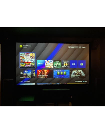 135-Inch Sable Frame CineGrey 3D Series Fixed Frame Ceiling/Ambient Light Rejecting 16:9 Front Projection Screen