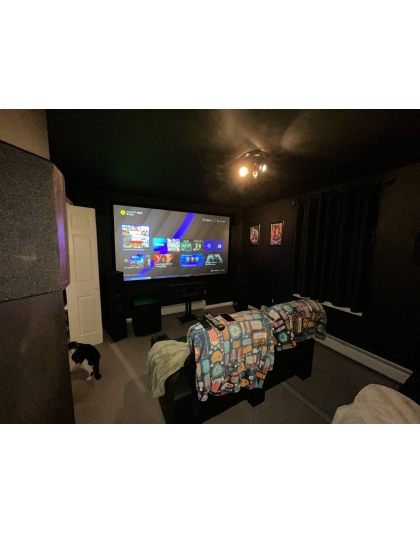 135-Inch Sable Frame CineGrey 3D Series Fixed Frame Ceiling/Ambient Light Rejecting 16:9 Front Projection Screen
