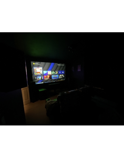 135-Inch Sable Frame CineGrey 3D Series Fixed Frame Ceiling/Ambient Light Rejecting 16:9 Front Projection Screen