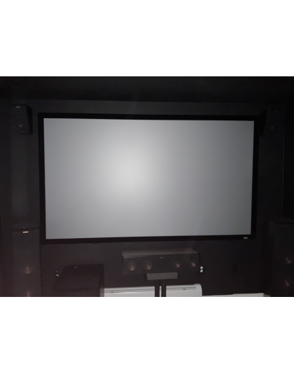 135-Inch Sable Frame CineGrey 3D Series Fixed Frame Ceiling/Ambient Light Rejecting 16:9 Front Projection Screen