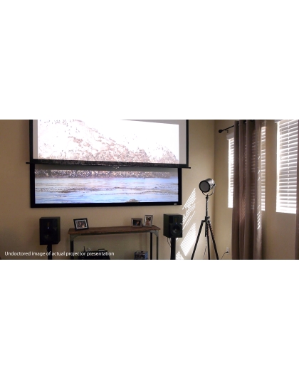 135-Inch Sable Frame CineGrey 3D Series Fixed Frame Ceiling/Ambient Light Rejecting 16:9 Front Projection Screen