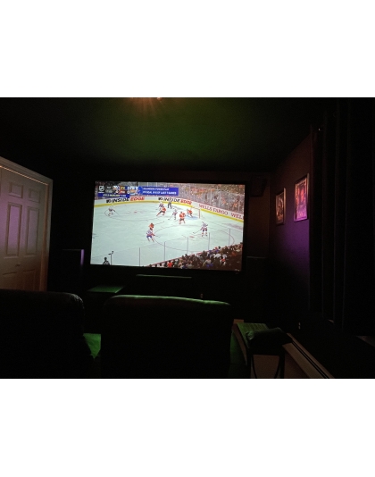 135-Inch Sable Frame CineGrey 3D Series Fixed Frame Ceiling/Ambient Light Rejecting 16:9 Front Projection Screen