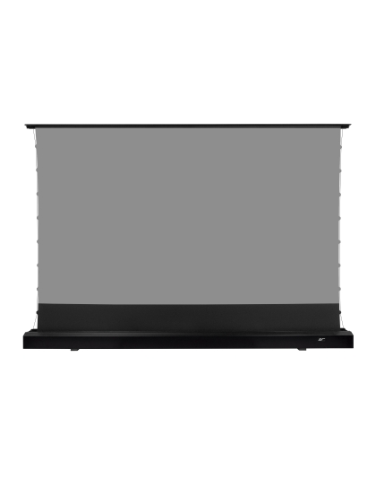 150-Inch Kestrel Tab-Tension 3 CineGrey 4D Series Electric Floor-Rising 16:9 Front Projection Screen