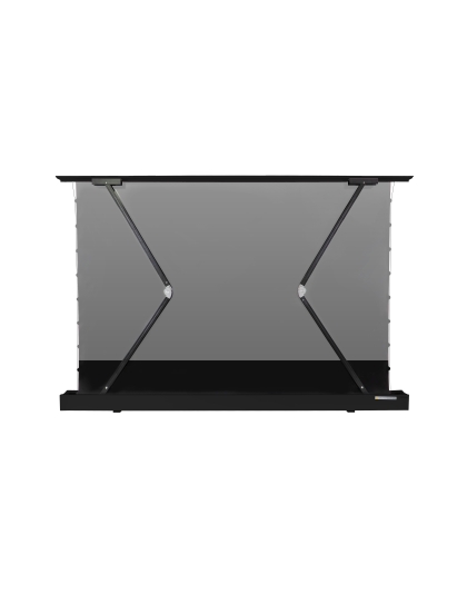 150-Inch Kestrel Tab-Tension 3 CineGrey 4D Series Electric Floor-Rising 16:9 Front Projection Screen