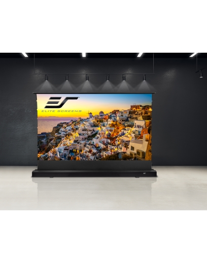 150-Inch Kestrel Tab-Tension 3 CineGrey 4D Series Electric Floor-Rising 16:9 Front Projection Screen