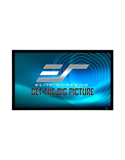 110-Inch Sable Frame StarBright 14 Series Fixed Frame Ceiling/Ambient Light Rejecting 16:9 Front Projection Screen