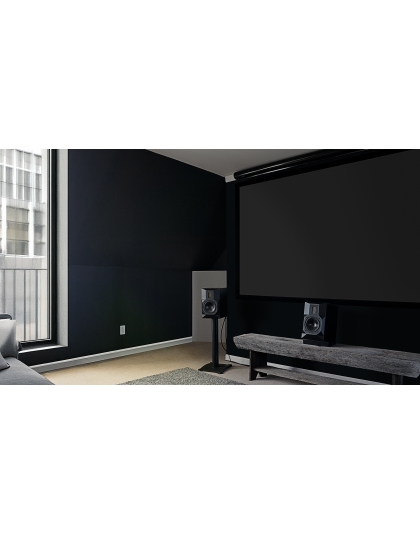 110-Inch Sable Frame StarBright 14 Series Fixed Frame Ceiling/Ambient Light Rejecting 16:9 Front Projection Screen