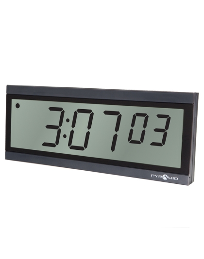TimeTrax Sync™ Battery Power RF Synchronized LCD Digital Wall Clock